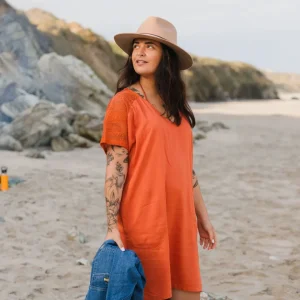 Robe Oversize Ambrose - Orange Brûlé