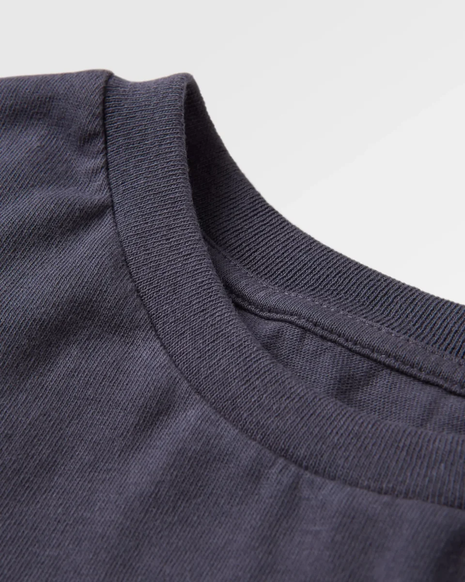 T-shirt en Coton Recyclé Oversize Drifters - Noir Charbon – Image 6