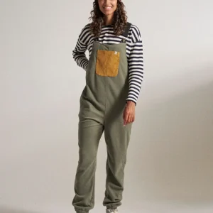 Salopette en Polaire Recyclée Ace - Olive Poussiéreux