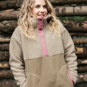 Polaire à Capuche Recyclée Doublée Calla - Feather/Biscuit