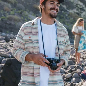 Chemise en sergé Island - Rayure plage de bouleau
