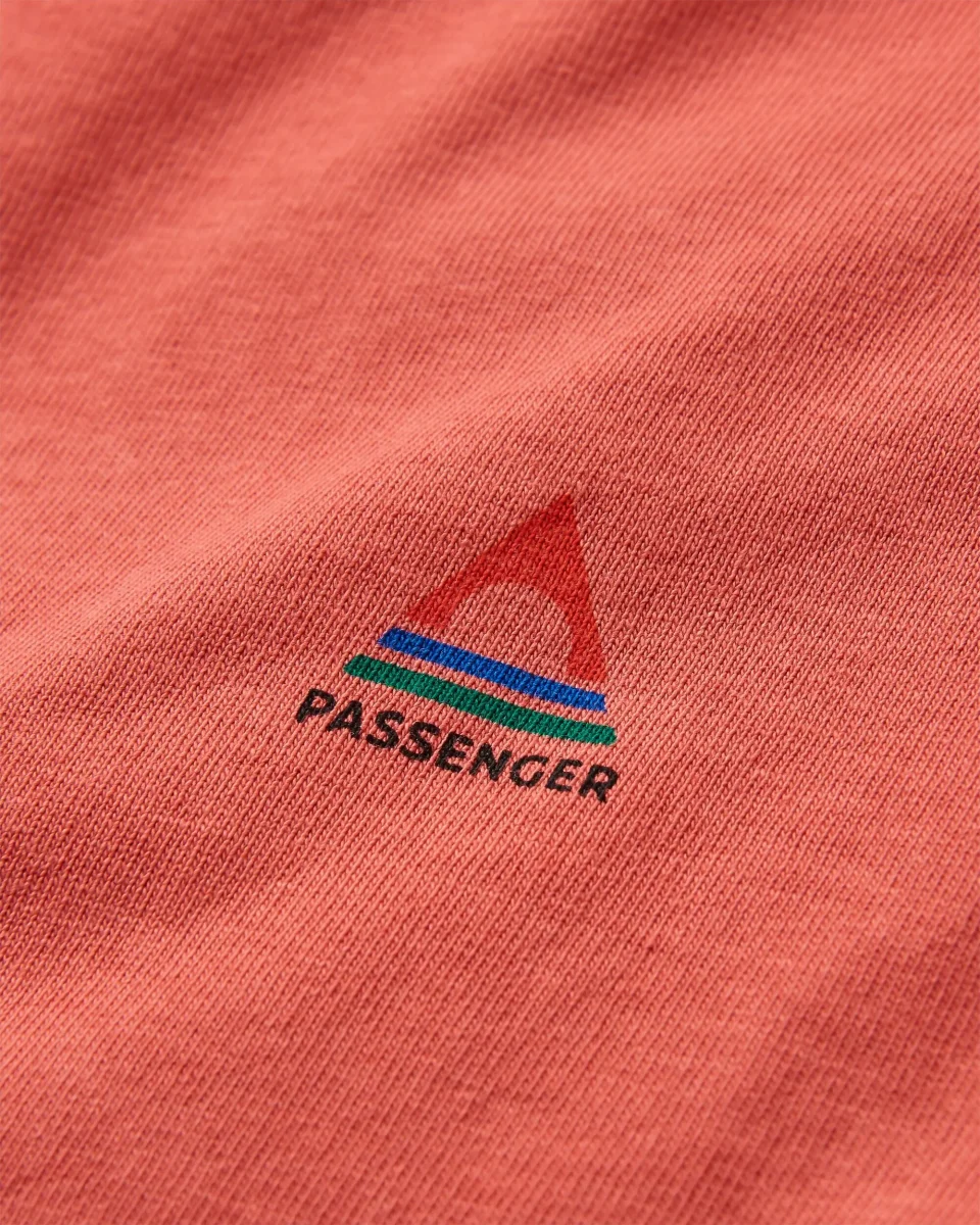 T-shirt à Manches Longues en Coton Recyclé Classic - Rouge minéral – Image 2