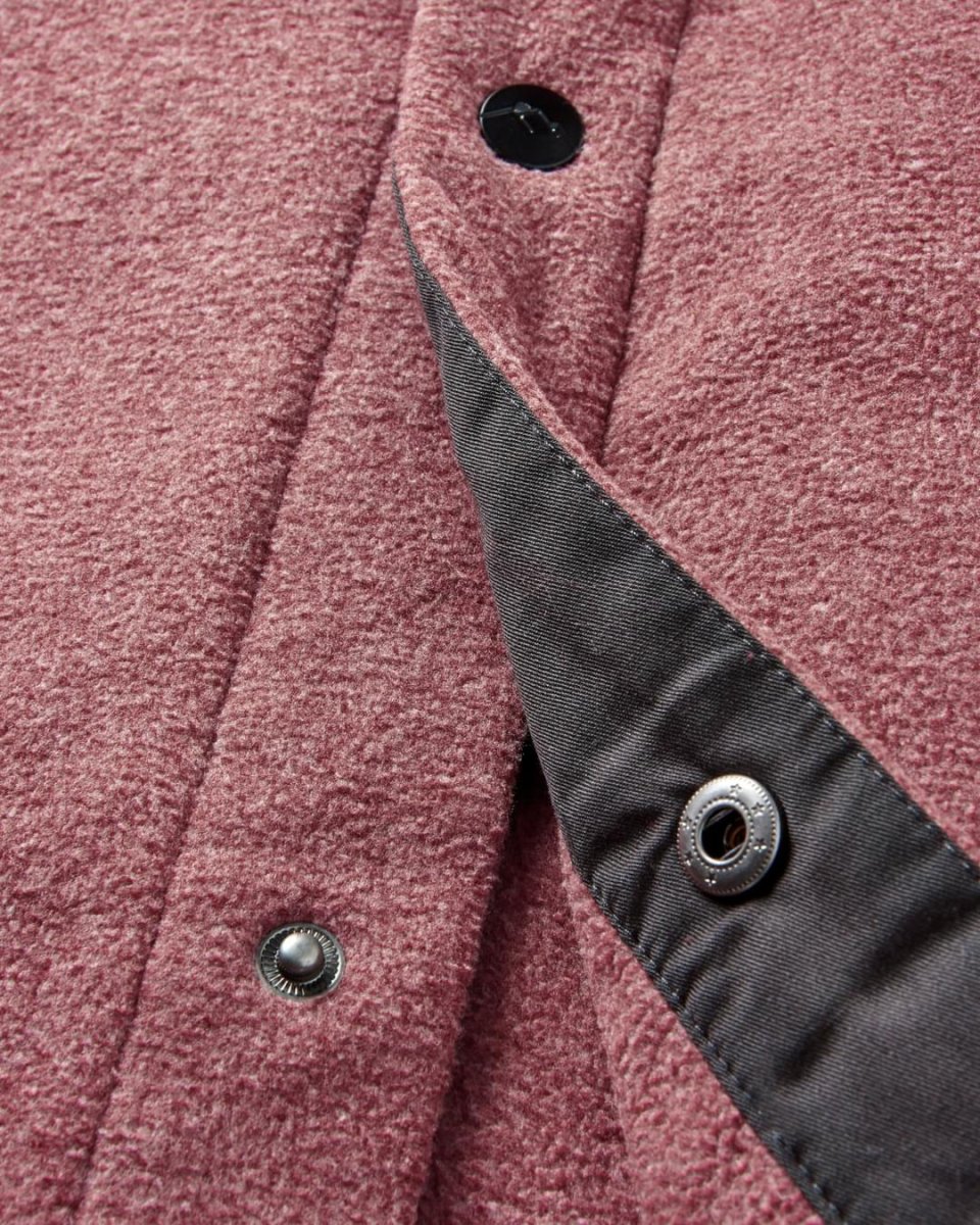 Chemise en polaire recyclée Maple - Wine Marl – Image 3