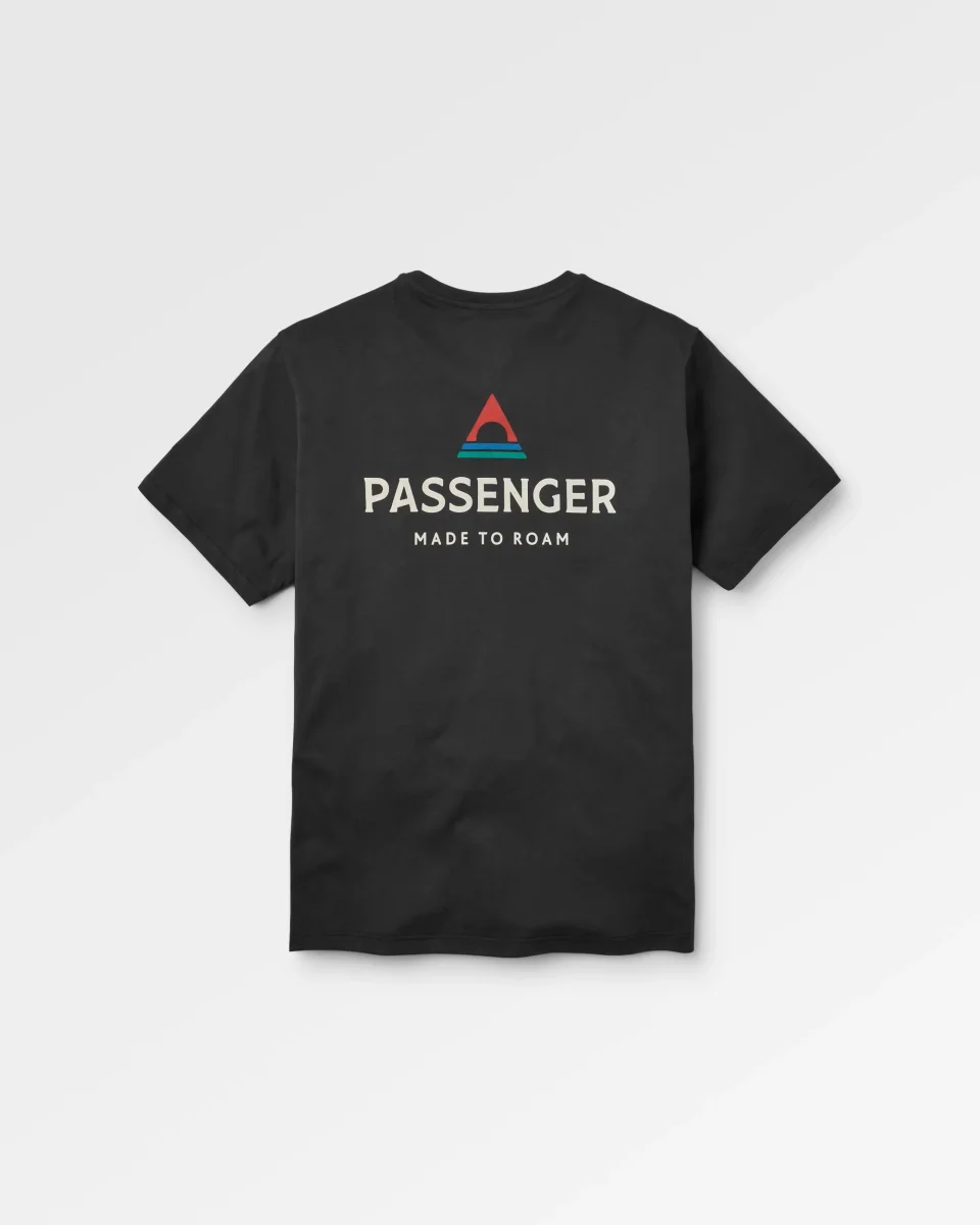 T-shirt en coton recyclé Passenger - Noir – Image 4