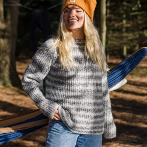 Pull à col montant recyclé Mountainside - Gris multi