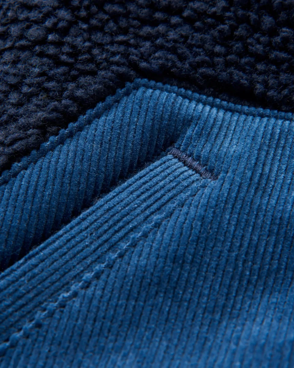 Polaire en Sherpa Doublée de Coton Recyclé Clover - Bleu Marine Foncé – Image 8