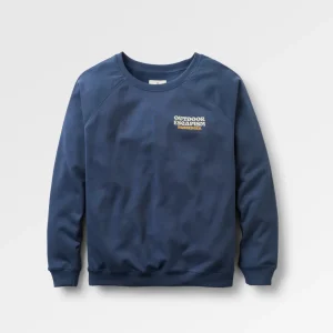 Sweatshirt en coton recyclé Patch - Rich Navy