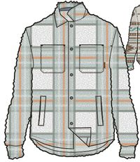 Chemise en Sherpa Recyclé Teint Olympus - Surf Spray Check – Image 8