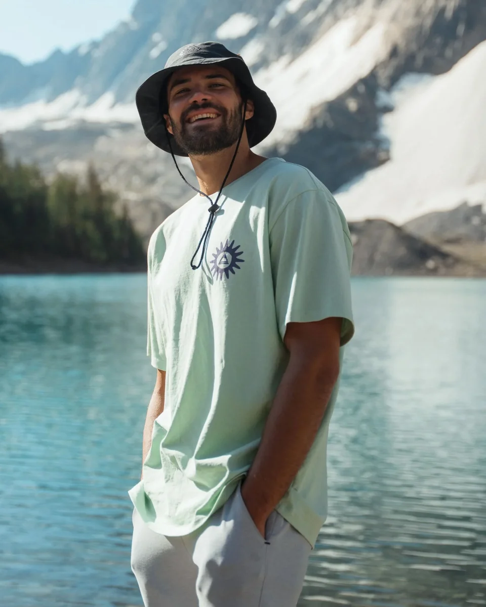 T-shirt en coton recyclé Easy Days - Spearmint – Image 3