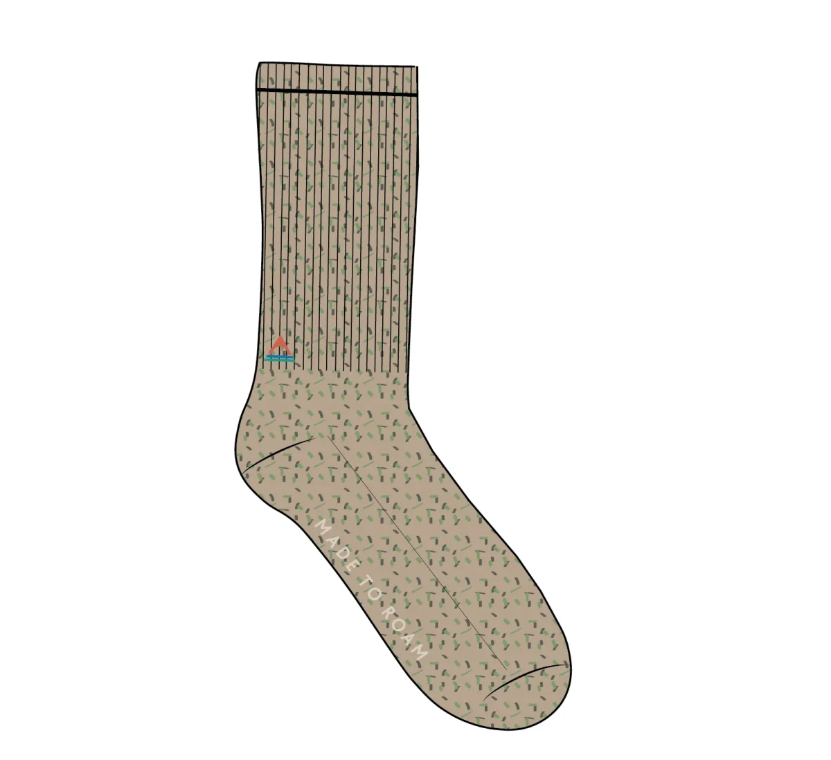 Chaussettes épaisses Thorne - Stone – Image 5